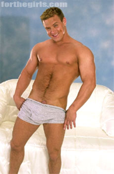 Pic: Sexy Centerfold with a peekyboo penis