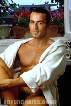 Pic: Gorgeous Mick has a devilish smile and a very hot body.